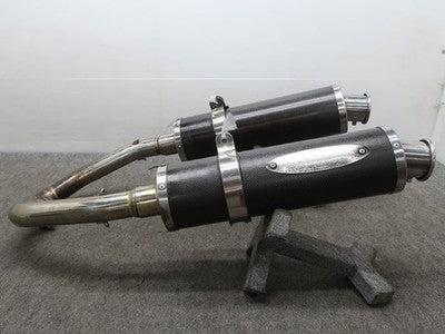 Striker Honda VTR1000F Stainless Steel Carbon Slip-On Muffler