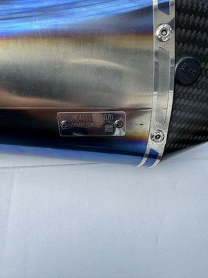 Yoshimura Kawasaki ZX6R Slip-On Silencer Street Legal Titanium Blue