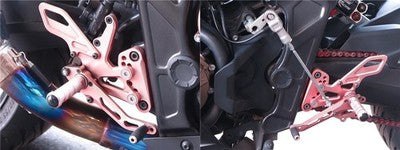Striker Honda CBR650R RH03 Rearset Kit Red Anodized 2021