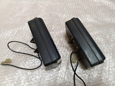 Vintage Toyota Nihongiken Square Fog Lamps Halogen Yellow AE86 GX71 MR2 Pair