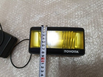 Vintage Toyota Nihongiken Square Fog Lamps Halogen Yellow AE86 GX71 MR2 Pair