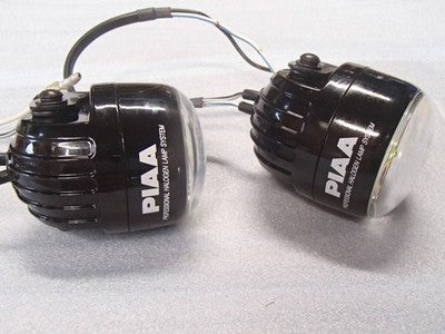 PIAA 002 Round Fog Lamp H3 35W 50mm Yellow Pair Relay Harness