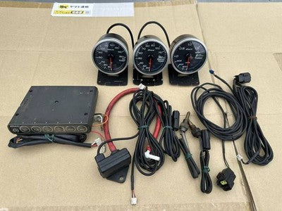 Rare Used Defi-Link Meter 3-Gauge Cluster 60mm Oil Temp Water Temp Boost