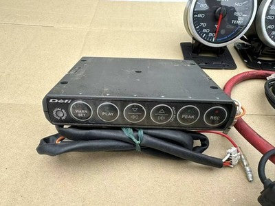 Rare Used Defi-Link Meter 3-Gauge Cluster 60mm Oil Temp Water Temp Boost
