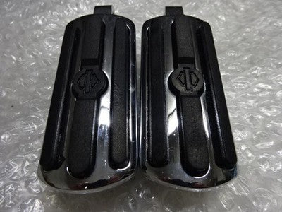 Harley-Davidson OEM Chrome Rubber Custom Footpegs Small Passenger