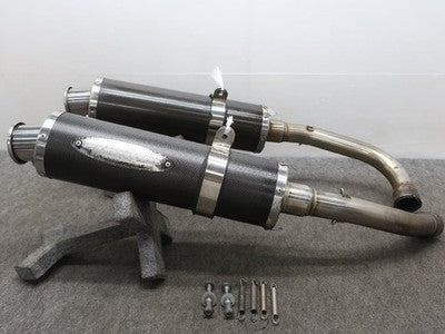 Striker Honda VTR1000F Stainless Steel Carbon Slip-On Muffler
