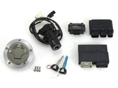 Kawasaki ZX-10R ZXT00J 2011- OEM Key Cylinder ECU Immobilizer Tank Cap Set