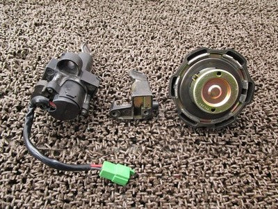 Honda XLR125R Main Ignition Key Set Tank Cap JD16 JD09E Carb