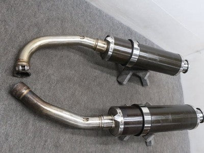 Striker Honda VTR1000F Stainless Steel Carbon Slip-On Muffler