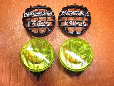 PIAA SUPER 4x4 Yellow Fog Light 150mm Round Vintage Rally