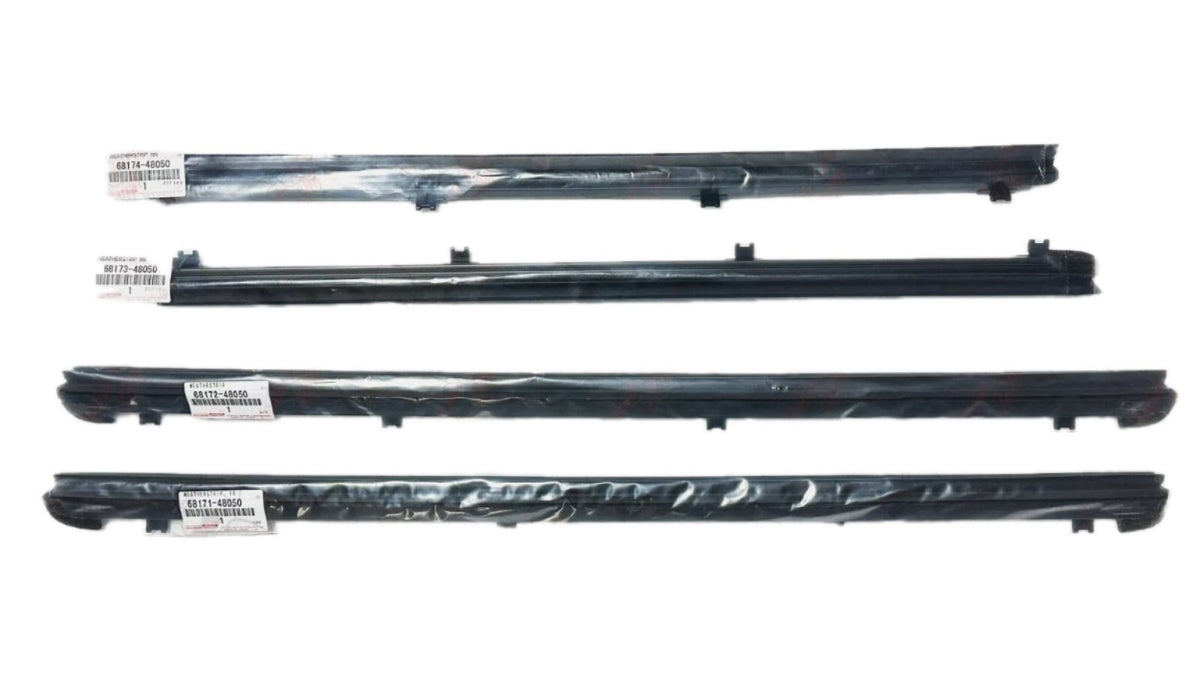 Lexus OEM WEATHERSTRIP, FRONT & REAR DOOR GLASS, INNER RH & LH SET Genuine