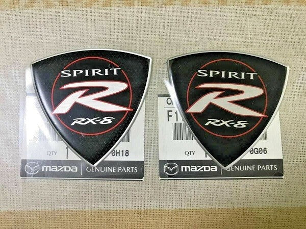 F1Y5-51-781 x2 MAZDA Genuine RX-8 SPIRIT R Emblem Badge Set