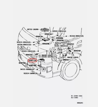 Toyota Lexus Genuine Land Cruiser Hiace LX DRIVER INJECTOR OEM 89871-71010