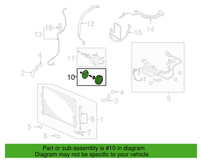 38900-RNC-Z51 New Genuine OEM Honda A/C Compressor Clutch Set 2006-2011 Civic