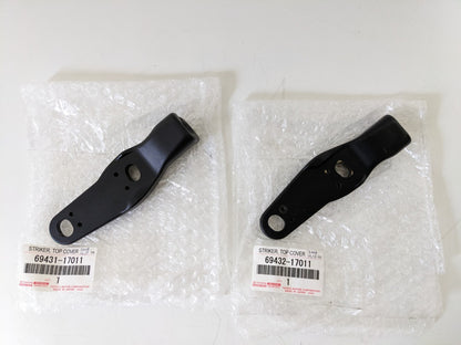 Toyota OEM STRIKER, TOP COVER LOCK, NO.1 RH & LH Set of 2 Genuine