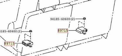 Toyota Genuine COMPUTER FOLD SEAT CONTROL URJ50 GX460 89715-60031 OEM New