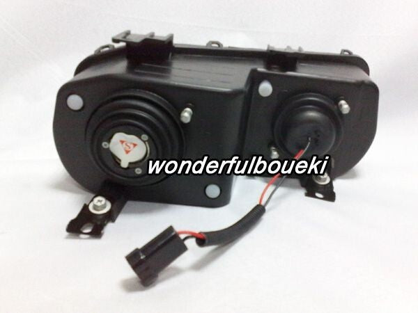 For Integra DB/DC 98-01 LED Ring Projector Headlight Black