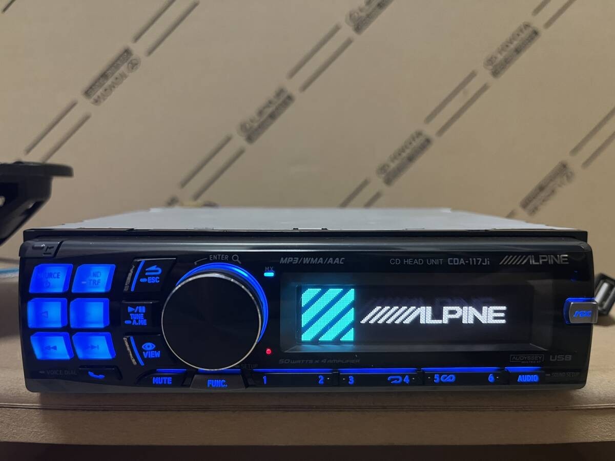 Alpine CDA-117Ji 1DIN CD Player Car Audio Deck Receiver MP3 WMA AAC