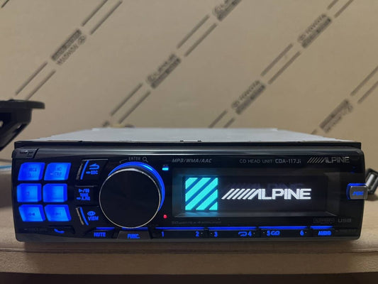 Alpine CDA-117Ji 1DIN CD Player Car Audio Deck Receiver MP3 WMA AAC