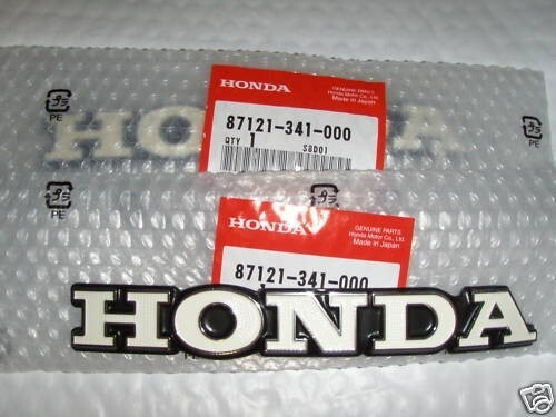 87121-341-000 Genuine Honda NOS CB750K2 Fuel Gas Tank Emblem Set 1969-1976 NEW
