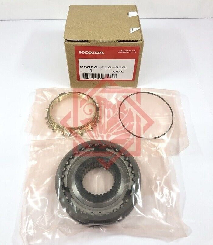 23626-P16-316, GENUINE HONDA SLEEVE SET, SYNCHRONIZER CIVIC HR-V ORTHIA CR-V