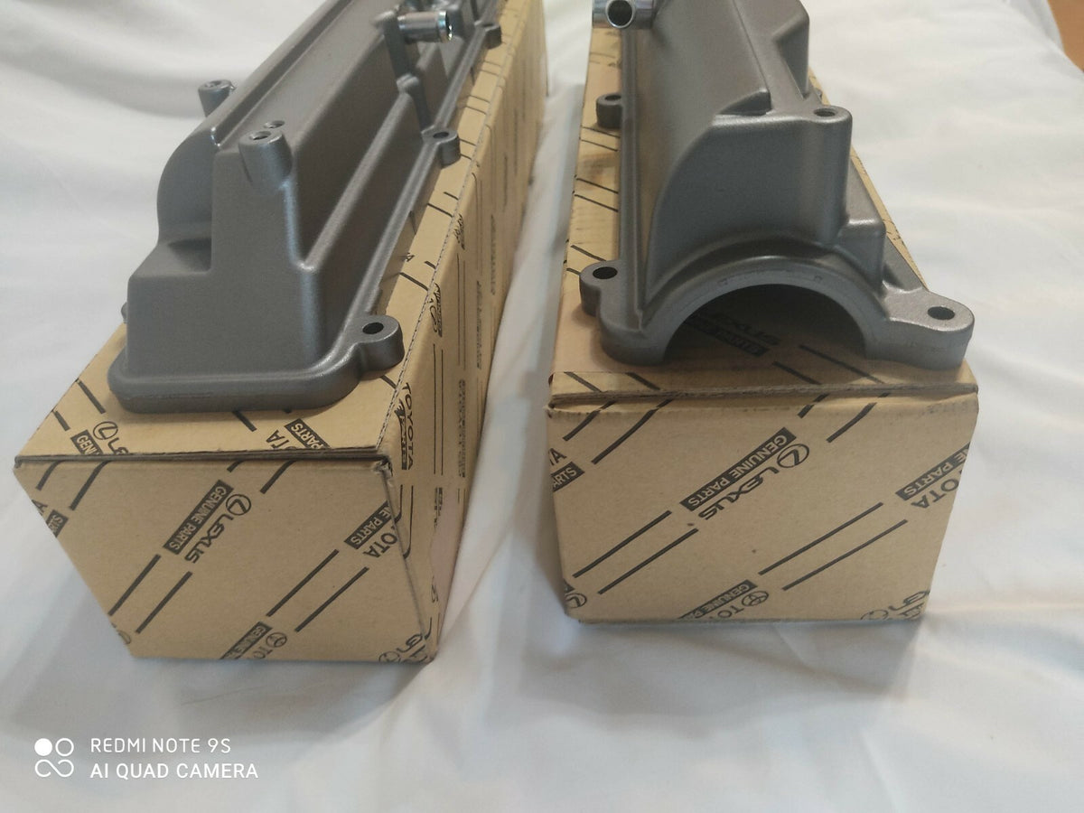 Genuine Toyota Valve Covers VVTI Supra 97-02 2JZGTE 11201-46050 11202-46021