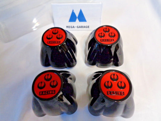 RS WATANABE Wheel Center Cap Black 70π Set of 4