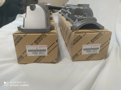 Genuine Toyota Valve Covers VVTI Supra 97-02 2JZGTE 11201-46050 11202-46021