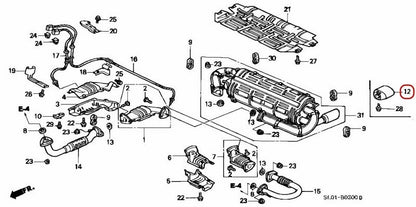 18310-SL0-A01 Honda Acura Genuine NSX (NA1) Muffler Finisher Muffler Tip OEM New