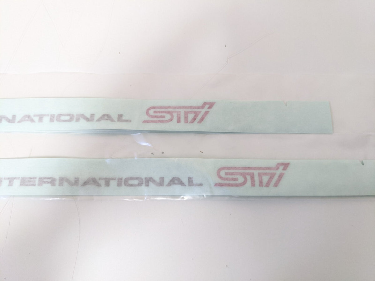 93063FE000 SUBARU IMPREZA WRX STI GC8 Genuine Front Door Decal Right & Left Set