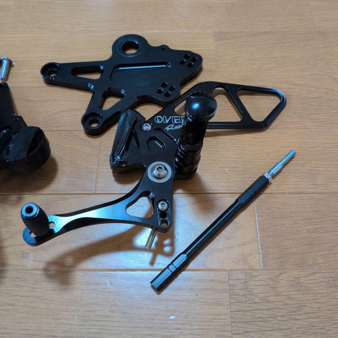OVER Racing Black Rearsets for Kawasaki Z650RS