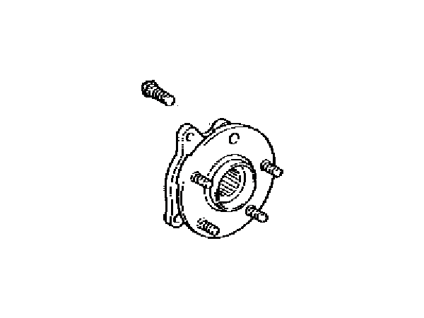 4355042020 Toyota Genuine  RAV4 09-18 Front Wheel Bearing and Hub OEM