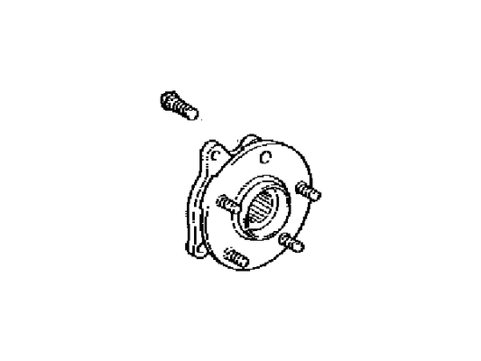 4355042020 Toyota Genuine  RAV4 09-18 Front Wheel Bearing and Hub OEM