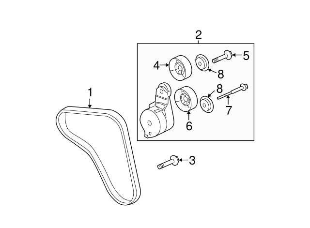 31170-RCA-A04 NEW Genuine OEM Honda Acura Serpentine Drive Belt Tensioner