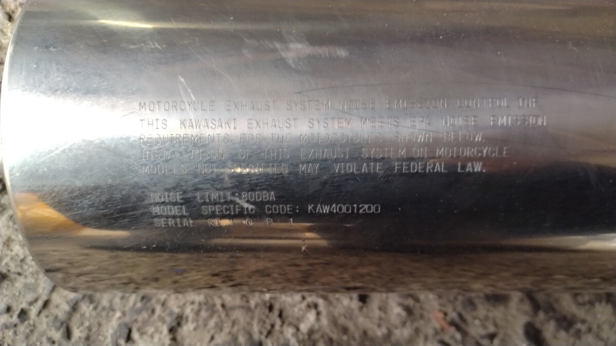 Kawasaki Ninja ZX-12R ZXT20A ZX1200A 2000-2001 Exhaust Muffler Genuine OEM JDM