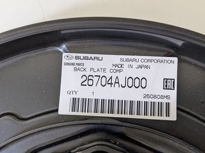 26704AJ000 Genuine Subaru Passenger Rear Brake Backing Plate Shield Right