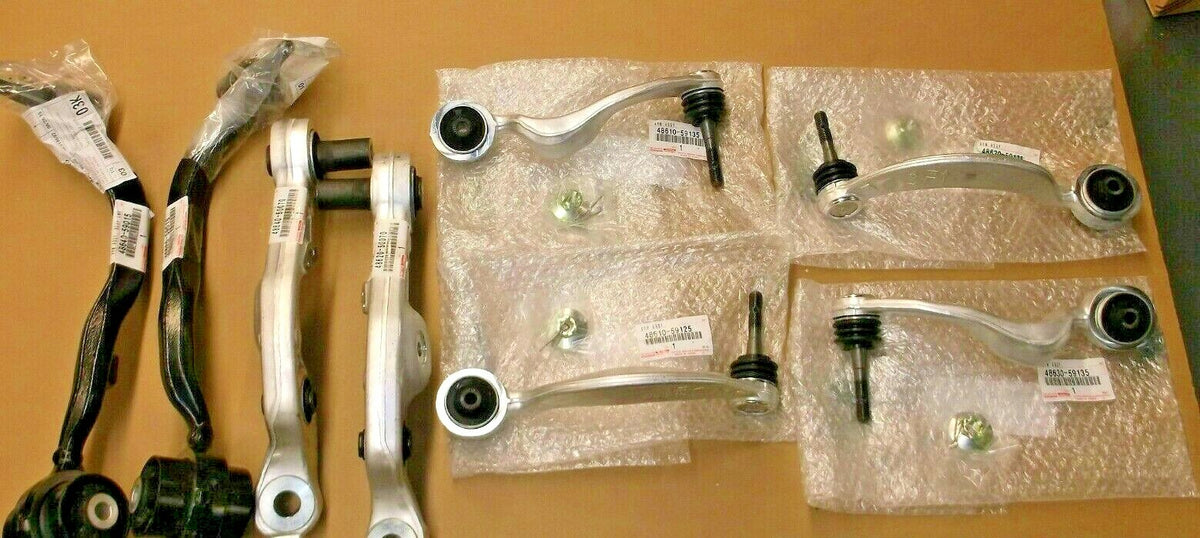 Toyota Genuine OEM Lexus LS460 LS460L (2008-2009) UPPER & LOWER CONTROL ARMS KIT