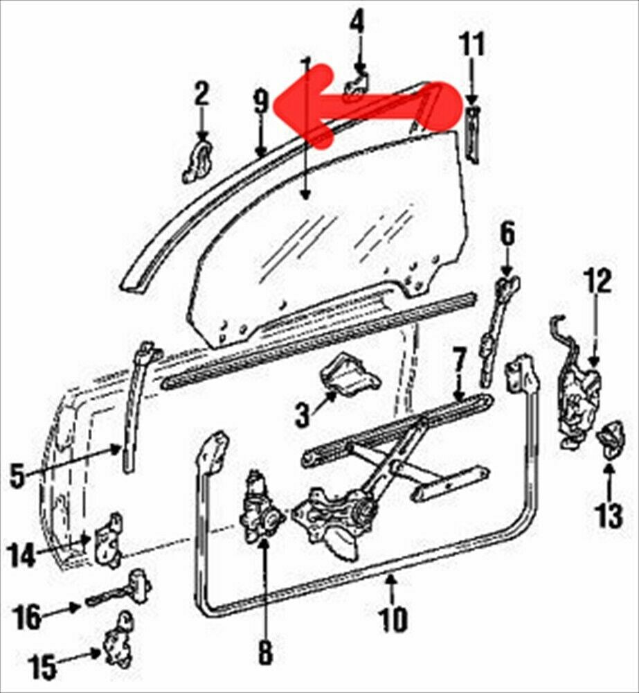 MR2 SW20 Roof side rail weather strip left and right set Toyota genuine parts