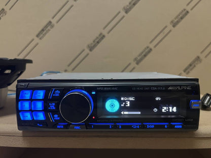 Alpine CDA-117Ji 1DIN CD Player Car Audio Deck Receiver MP3 WMA AAC