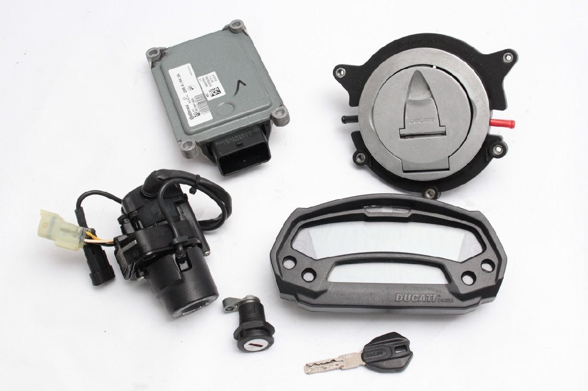 Ducati Monster 1100 Evo 2011-2013 Ignition Key Set Instrument Cluster ECU OEM