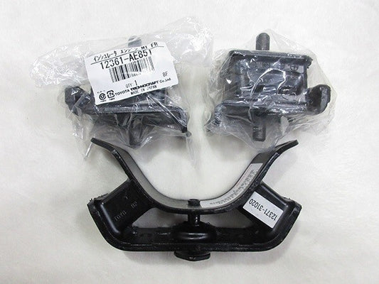 GENUINE Toyota AE86 Levin Trueno Corolla 4AGE Zenki Kouki Engine Mount Set TRD