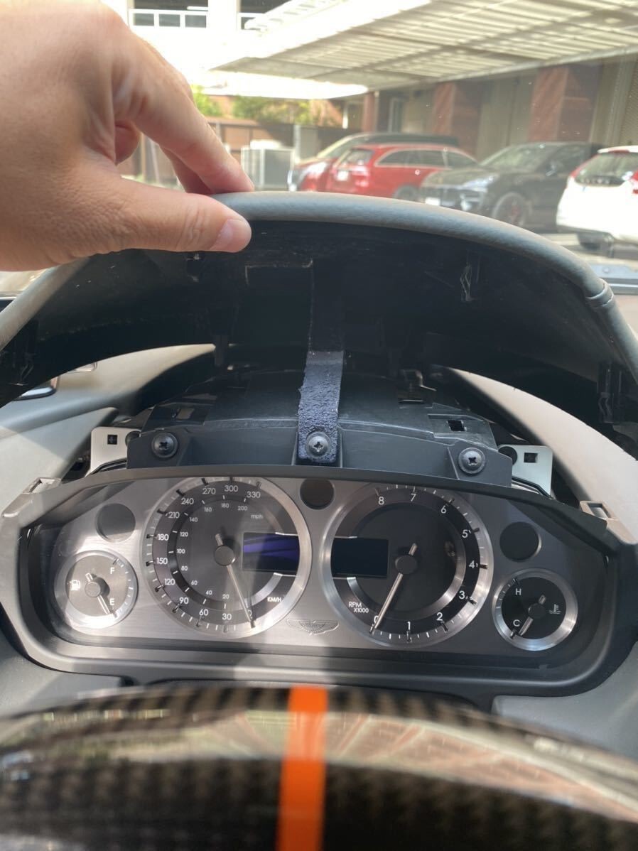 Aston Martin DB9 V8 Vantage Gauge Hood Black Leather
