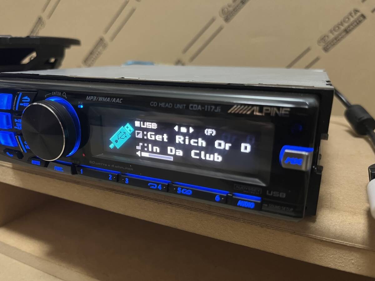 Alpine CDA-117Ji 1DIN CD Player Car Audio Deck Receiver MP3 WMA AAC