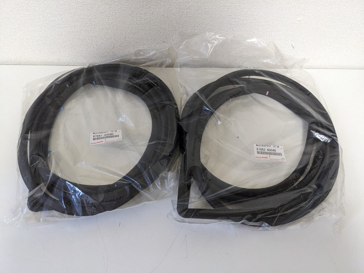 OEM TOYOTA FZJ75 FJ75 BJ75 HZJ75 LandCruiser Front RH LH Set Door WeatherStrip