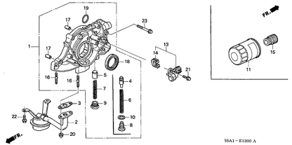 15100-PLE-005 OEM Genuine Honda D-SERIES D16V1 CIVIC FRV Stream EP2 Oil Pump