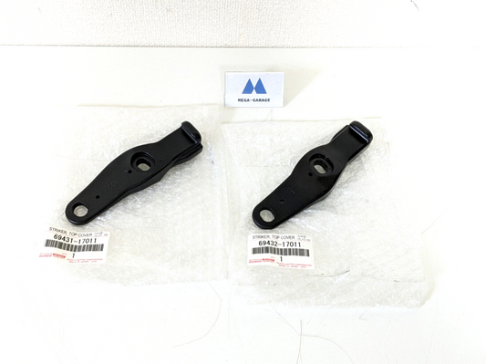 Toyota OEM STRIKER, TOP COVER LOCK, NO.1 RH & LH Set of 2 Genuine