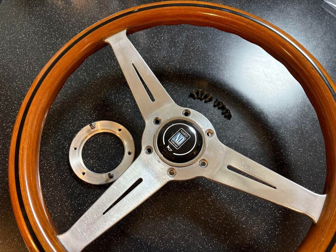 NARDI Classic VITE Wood Steering Wheel 36.5cm