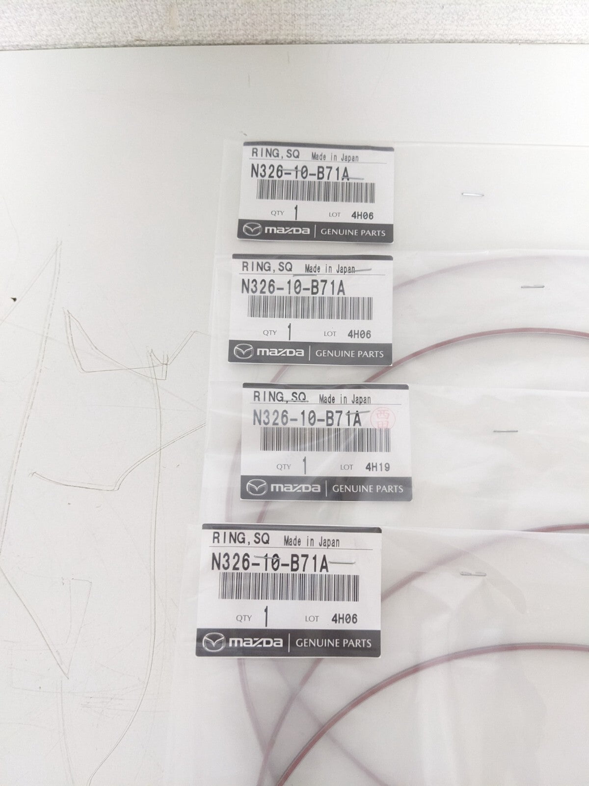 N326-10-B71A N326-10-B72 Mazda RX7 RX8 Rings Outer & Inner Seals Genuine