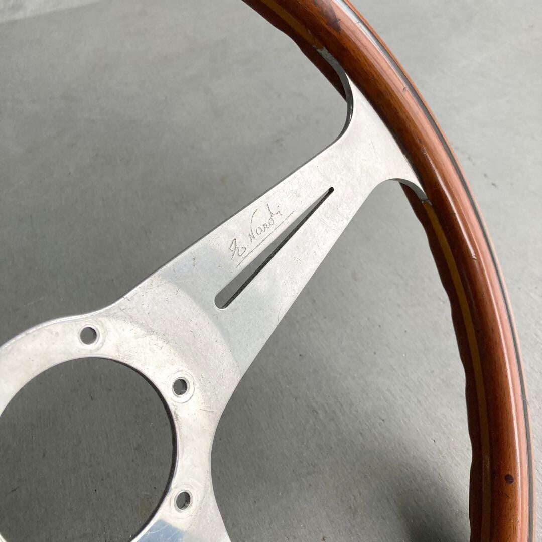 NARDI 38.5cm Wood Steering Wheel
