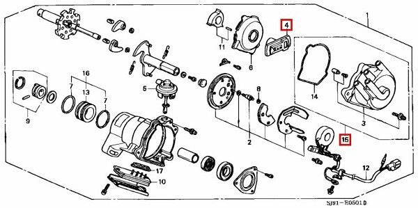 Honda Acty Truck HA1 HA2 HA3 HA4 Distributor Cap & Rotor Spark Plugs & Cable Car